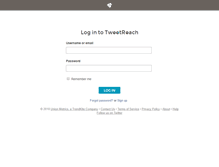 Tablet Screenshot of kp.tweetreach.com
